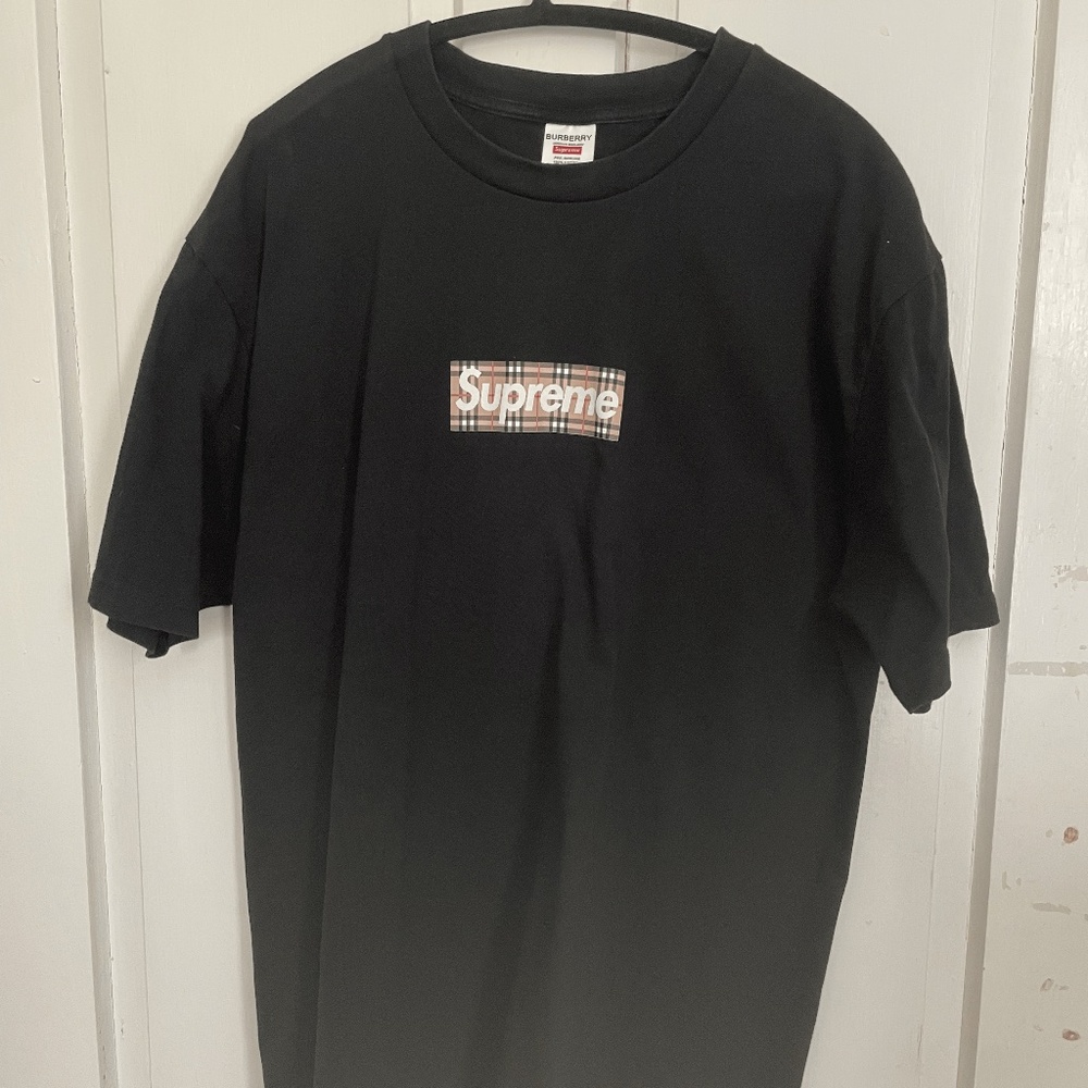 Supreme and Burberry t-shirt